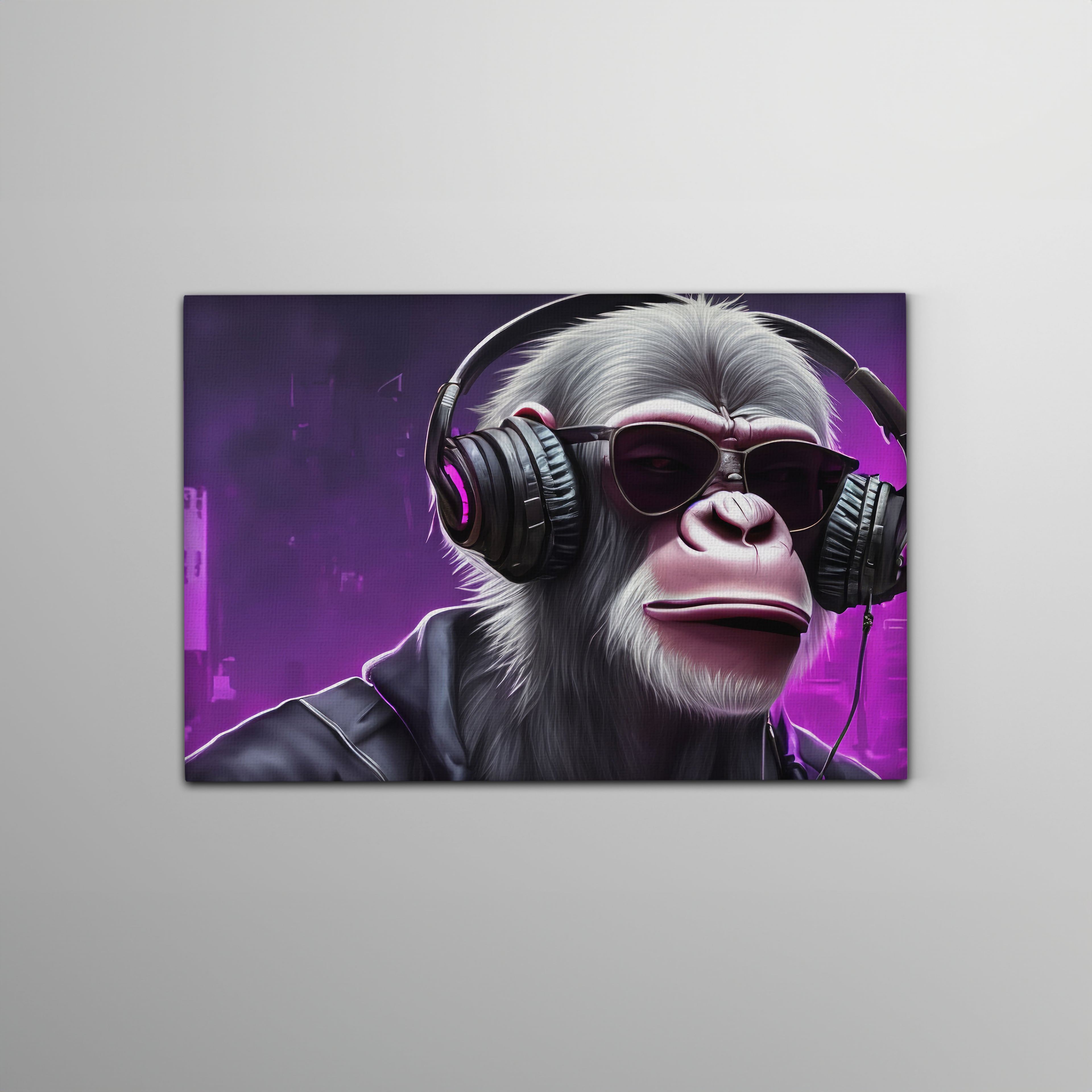 DJ Monkey Kanvas Tablo